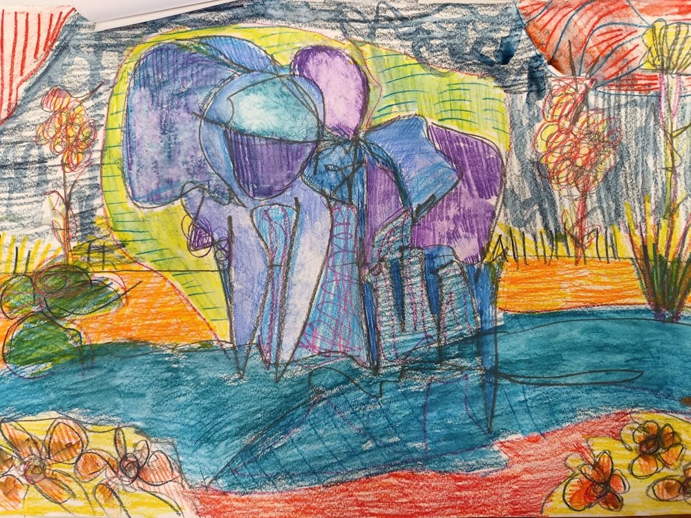 Elephants In The Water 1