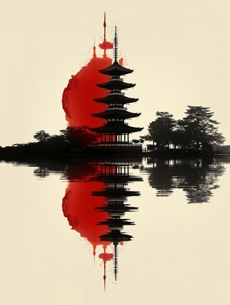 Pagoda In Japan