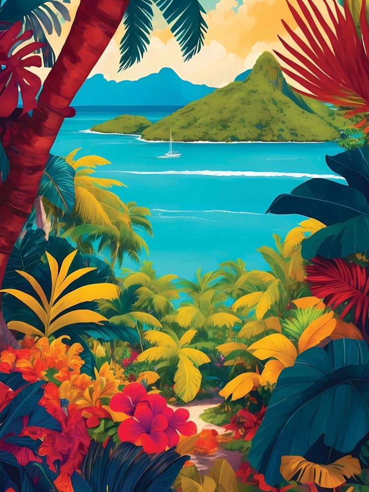 Tropical Island Landscape 1
