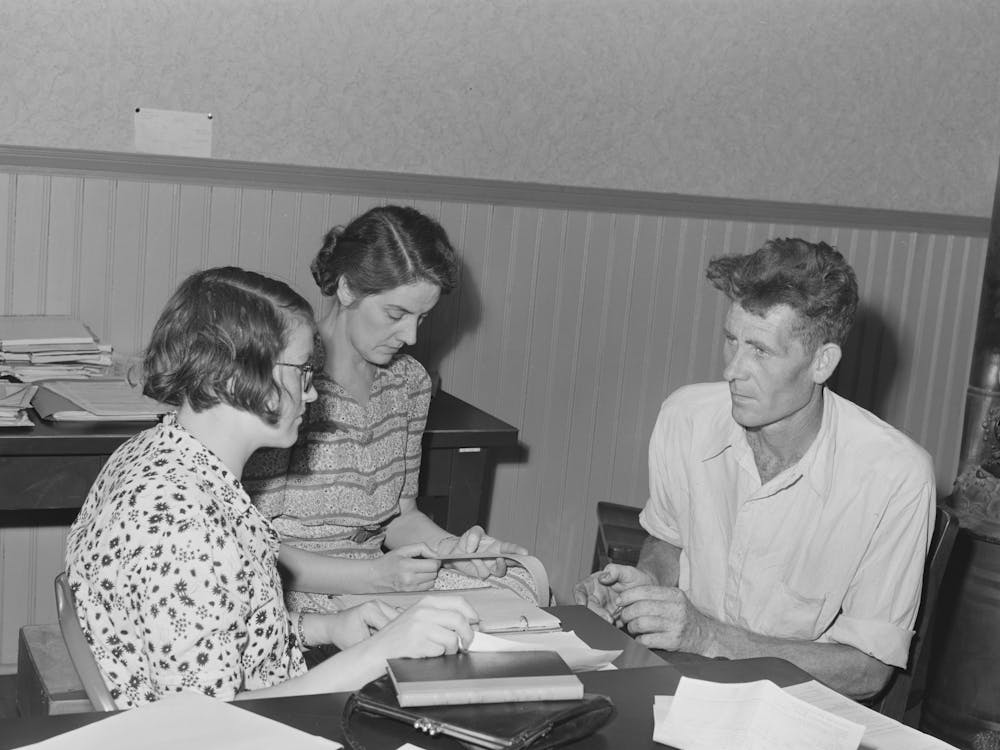 Untitled Photo, Possibly Related To Fsa (Farm Security Administration) Clients Making Plans For Farms In County 1
