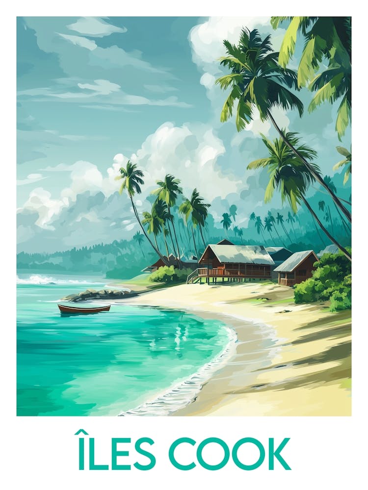 Affiche de voyage Îles Cook