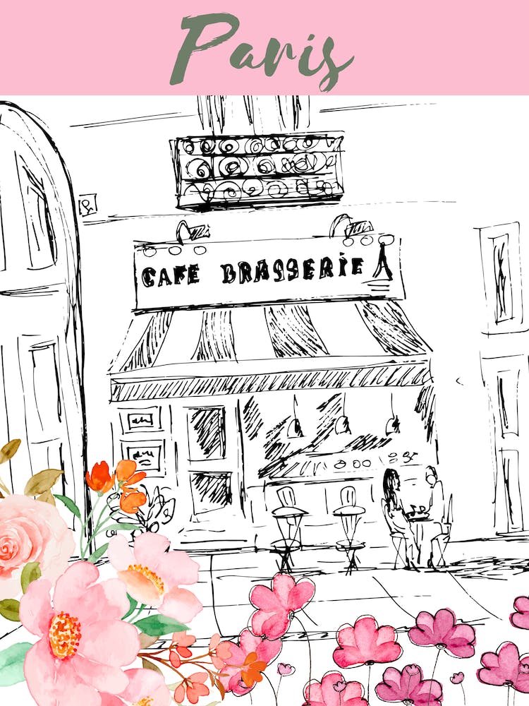 Paris France Brasserie Café