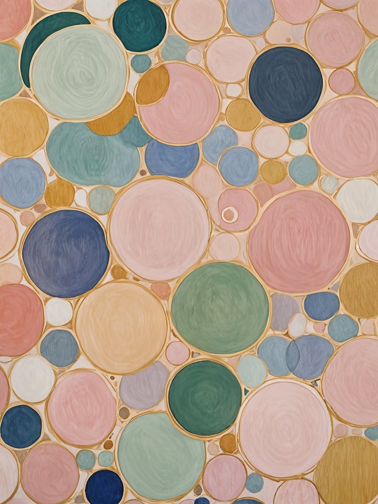 Circles In Pastel Pink