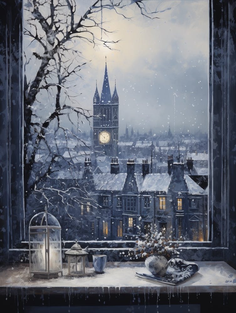 Winter Cityscape London United Kingdom 9