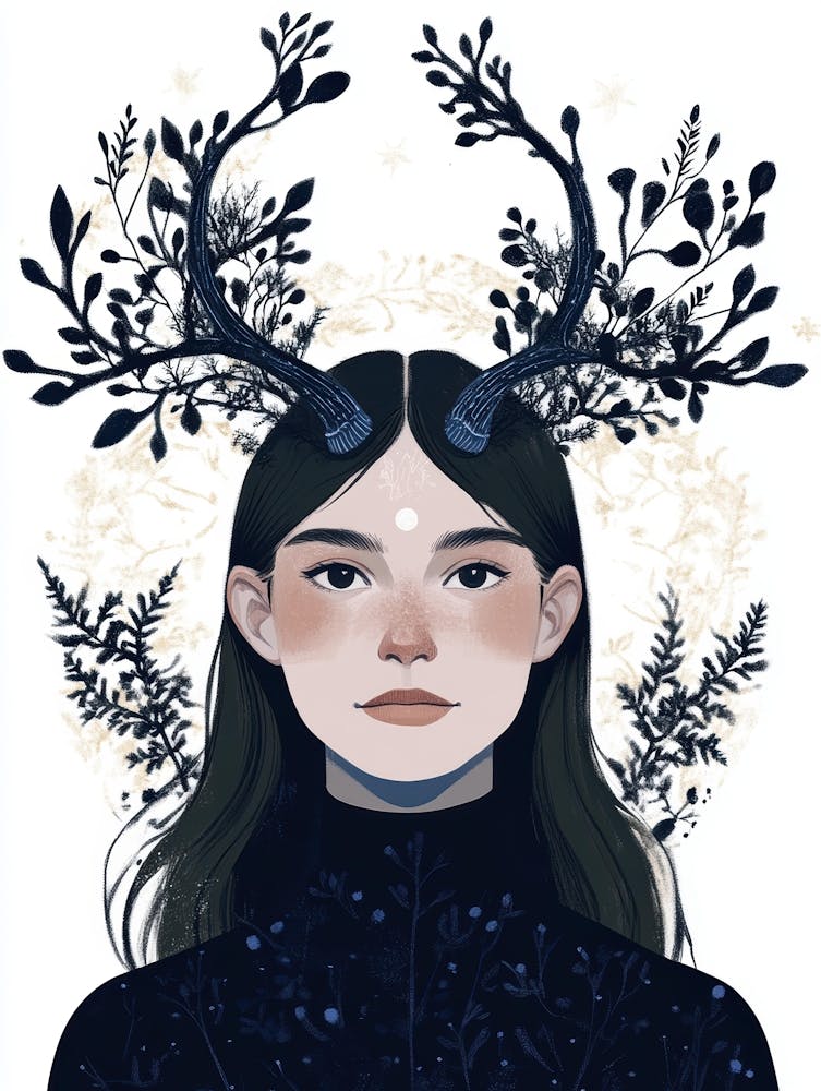 Girl With Antlers 1