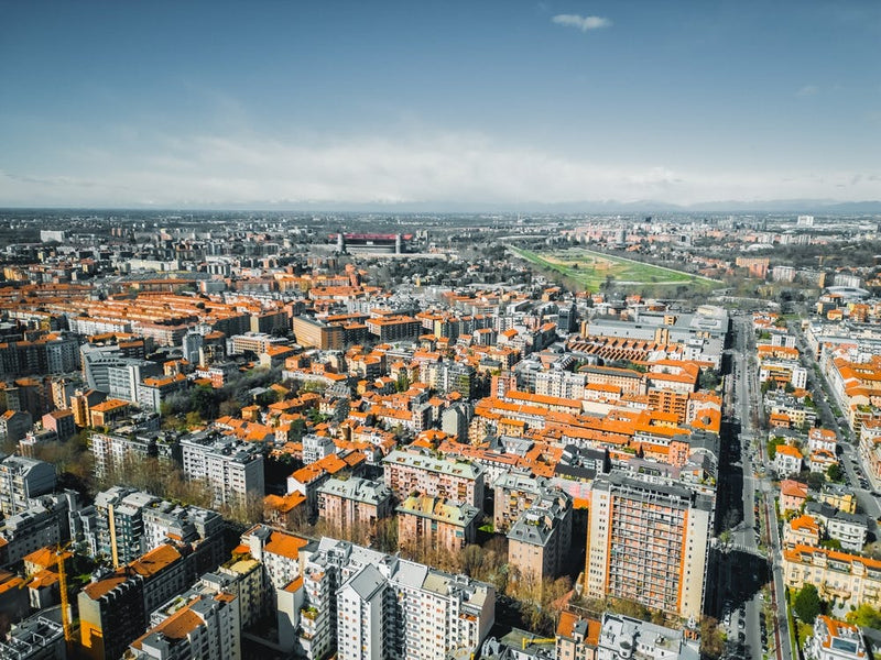 Milano Wall Art, Italy City print, Old cityscape, Europe Wall Art, Travel, Milan Travel Aerial Photography