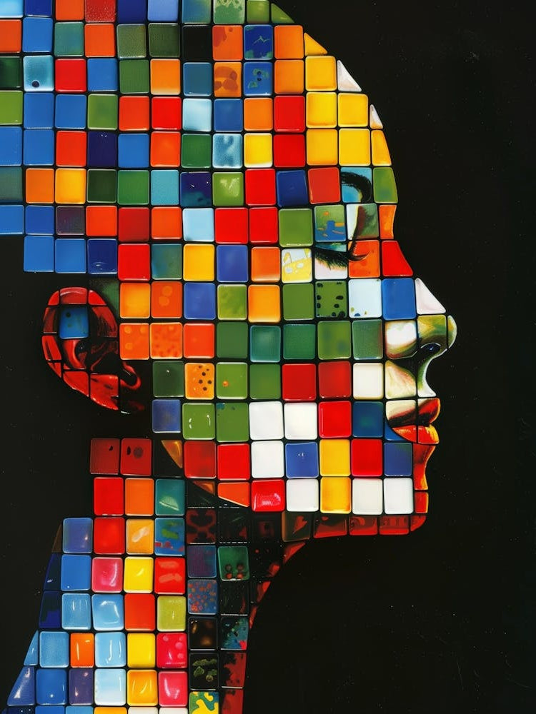 Mosaic Head Of A Woman