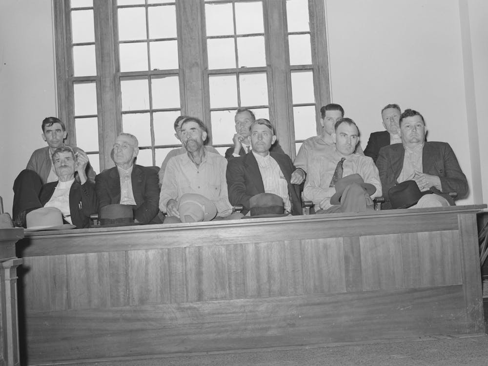 County Commissioners At Mass Meeting, San Augustine, Texas By Russell Lee