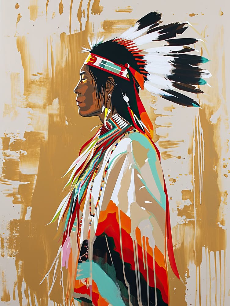 Minimalist Spirit Of The Tribes ! Native American Art