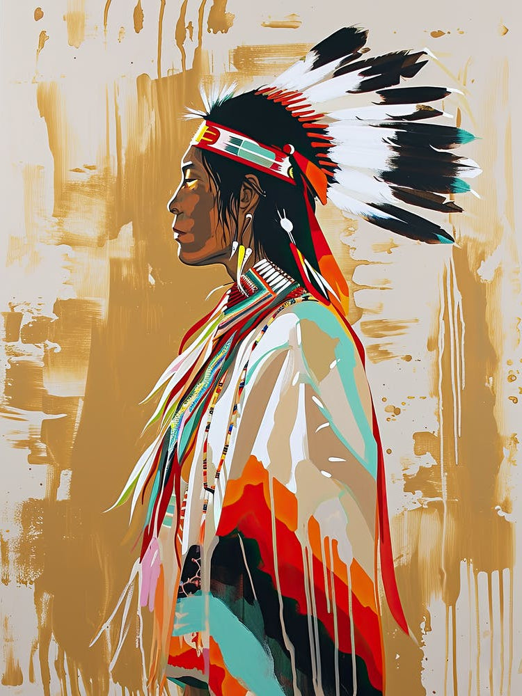 Minimalist Spirit Of The Tribes ! Native American Art