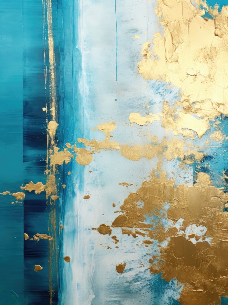 Abstract In Blue And Gold 1