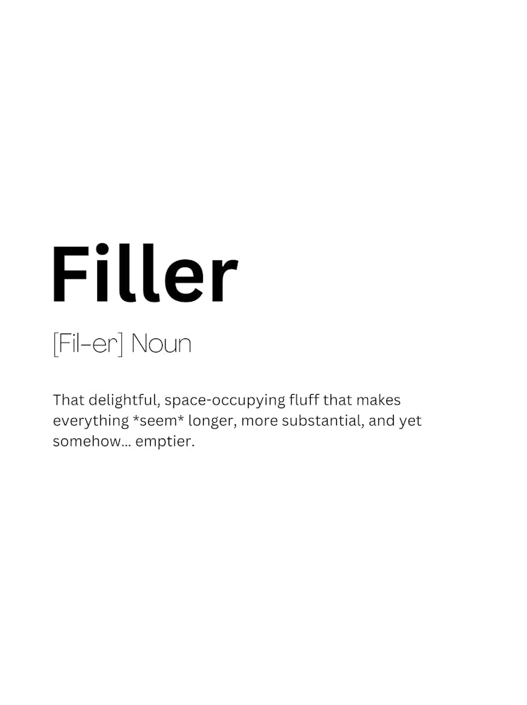 Filler Definition Meaning