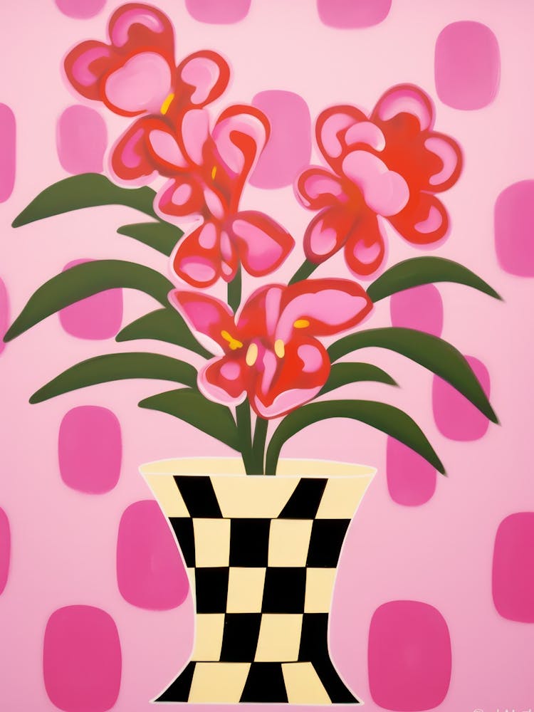 Snapdragons Flower Vase 1