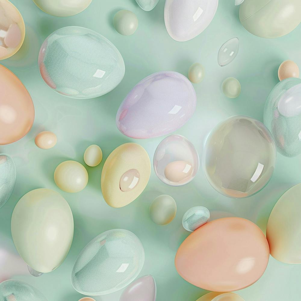 Œufs De Pâques Pastel