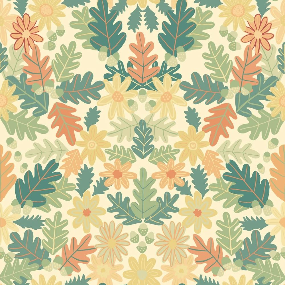 Autumn Leaves Seamless Pattern
