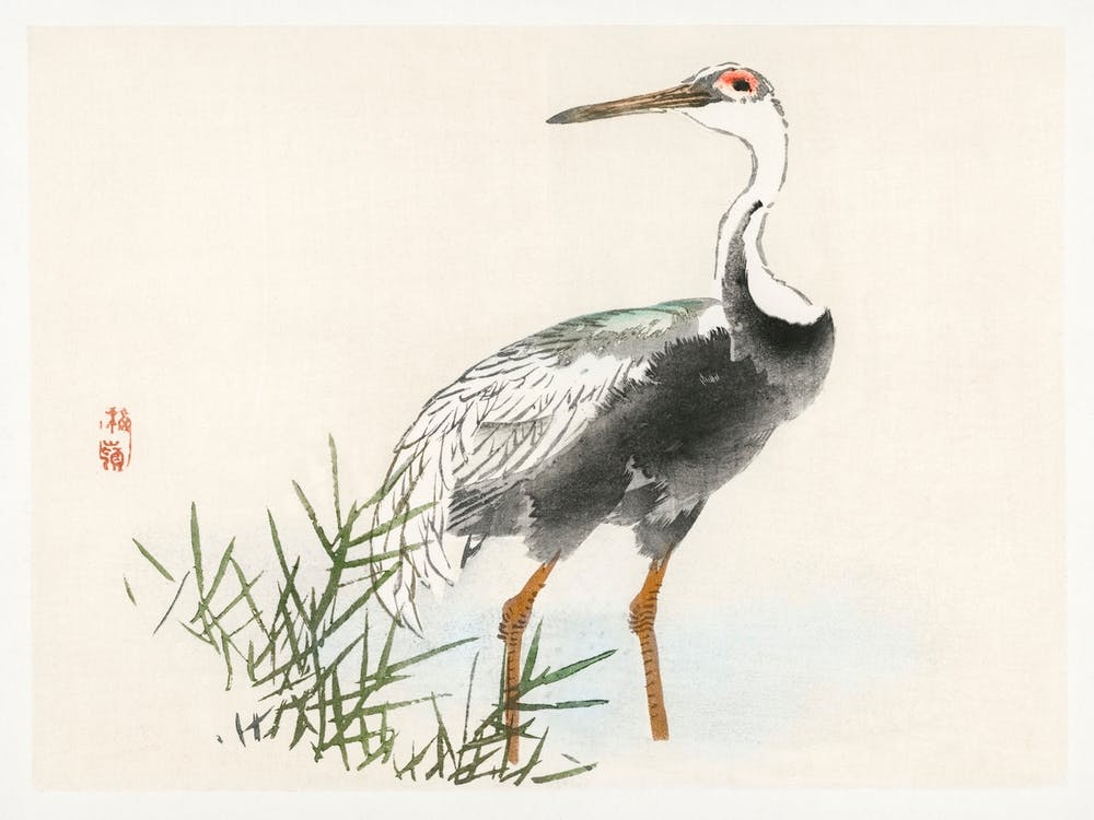 Crane, Kōno Bairei