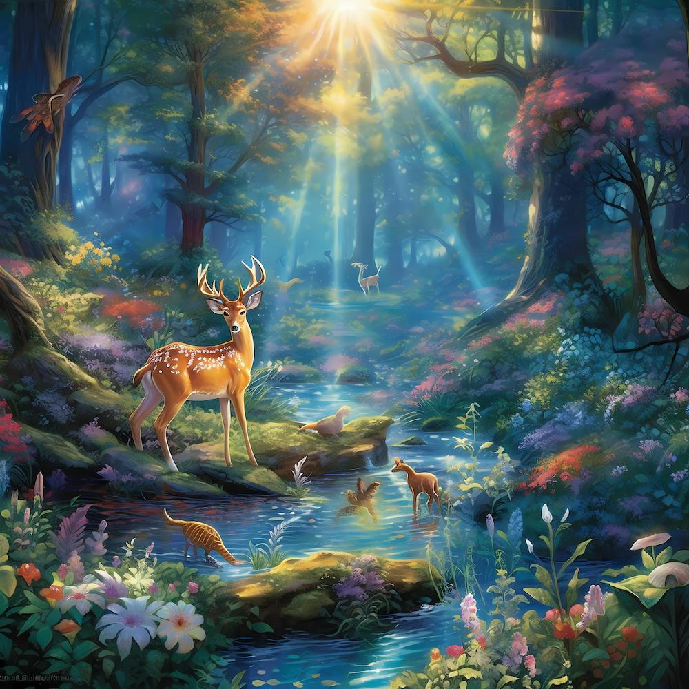 Whimsical Woodland Upscayl 4x Realesrgan X4plus Anime