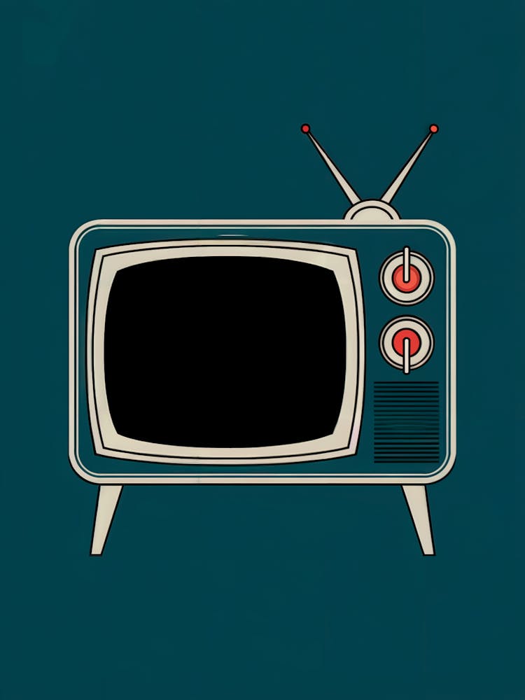 Retro Old Tv 60's, Vintage