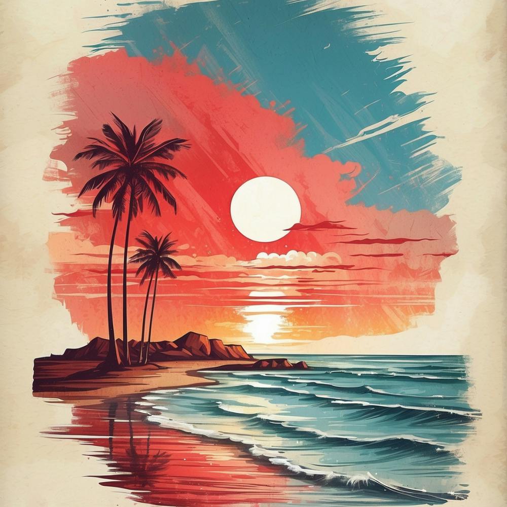 Sonnenuntergang Am Strand