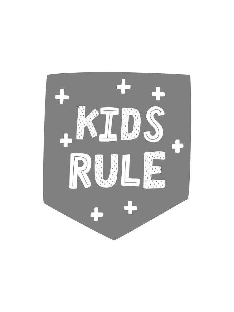 Kids Rule Super Scandi Grey