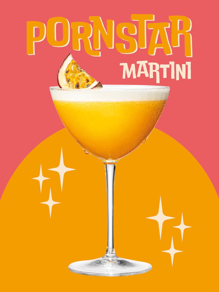 Pornstar Martini Cocktail Print
