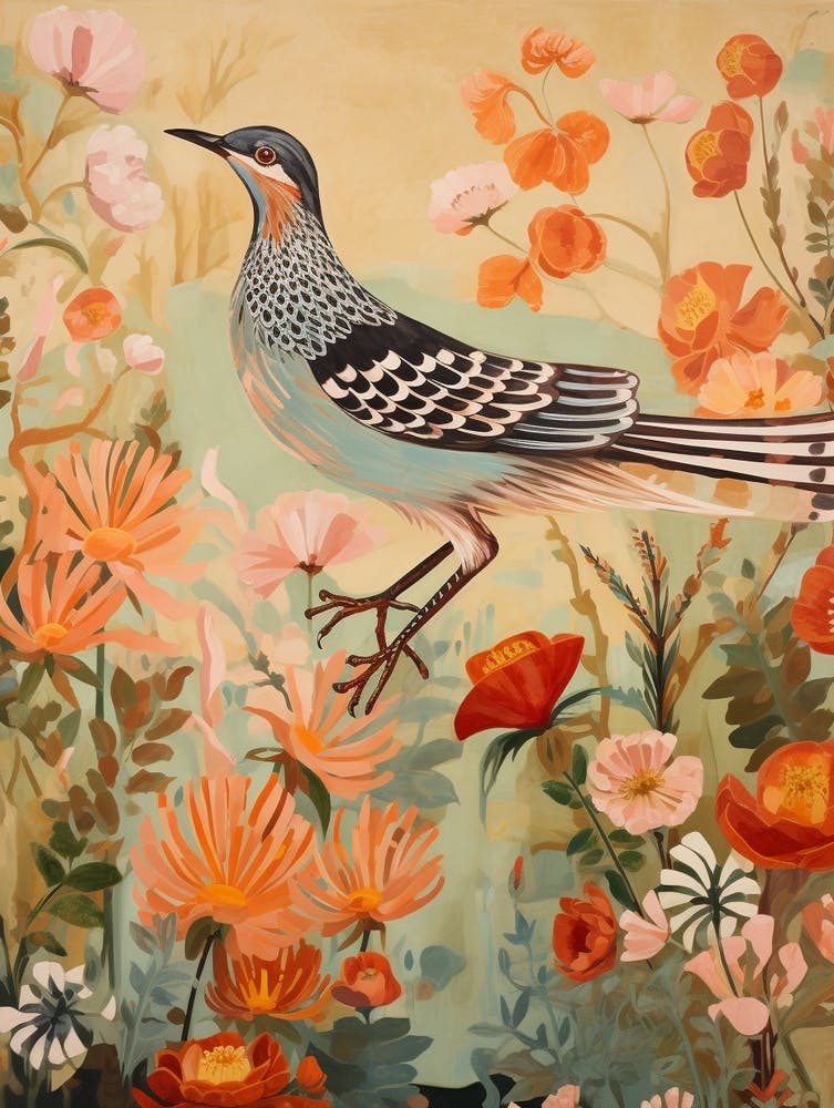 Roadrunner 1 Detailed Bird Painting