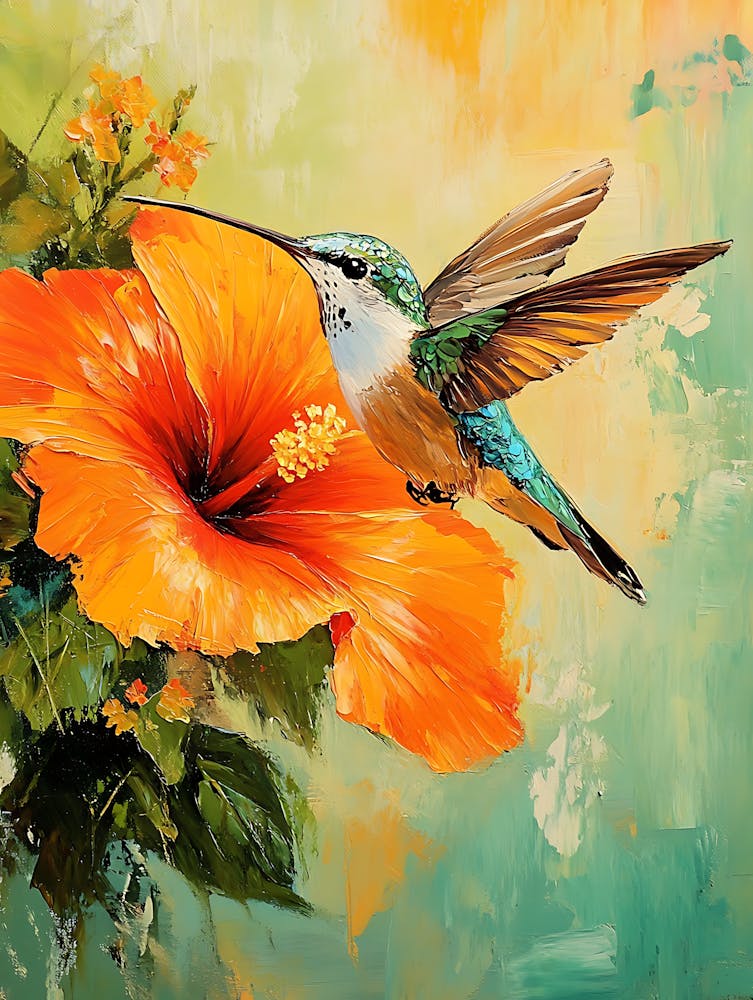 Hummingbird Loves Hibiscus 6