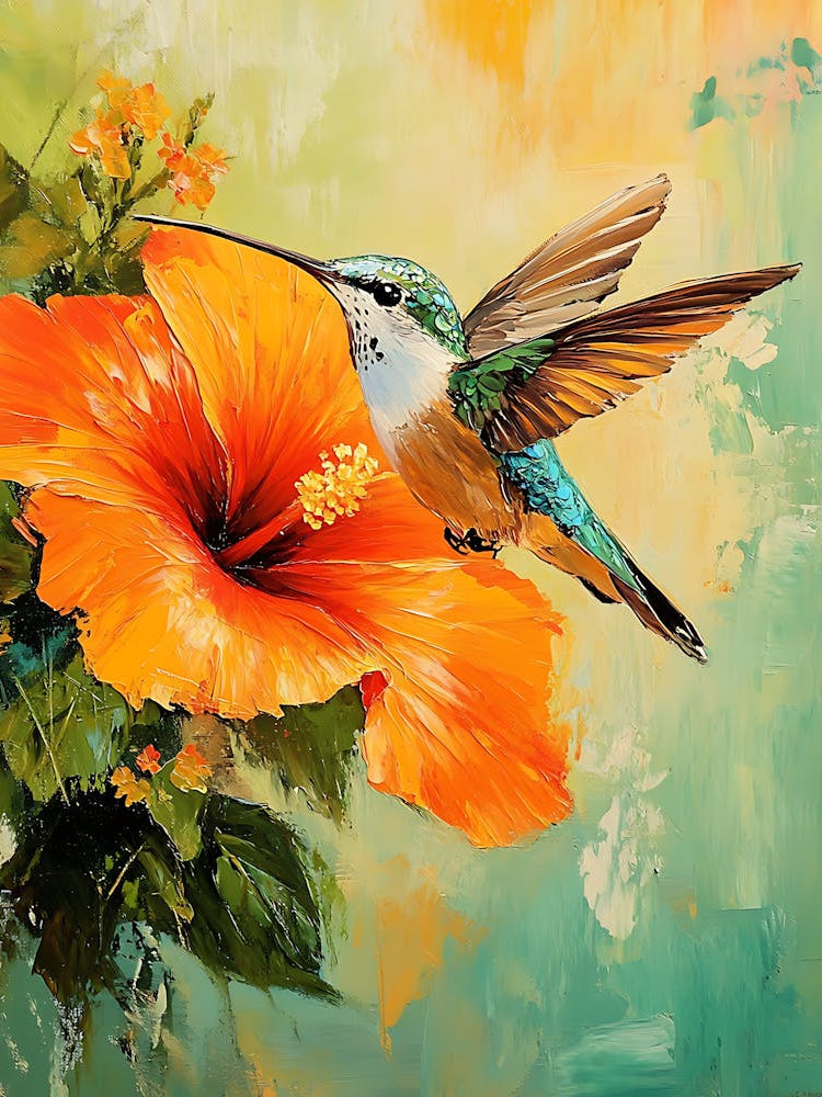 Hummingbird Loves Hibiscus 6