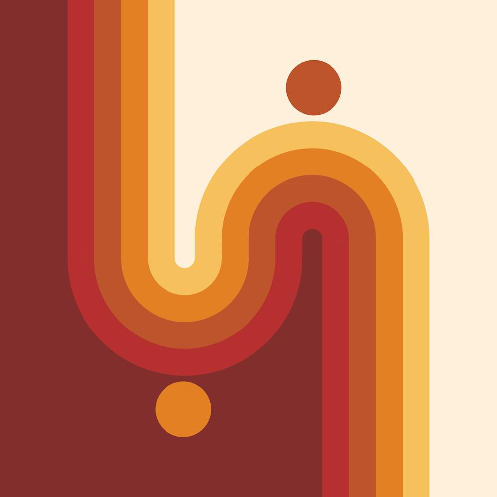 Midcentury Modern Geometric Arch Sun Abstract 1 In Retro Vibes 02