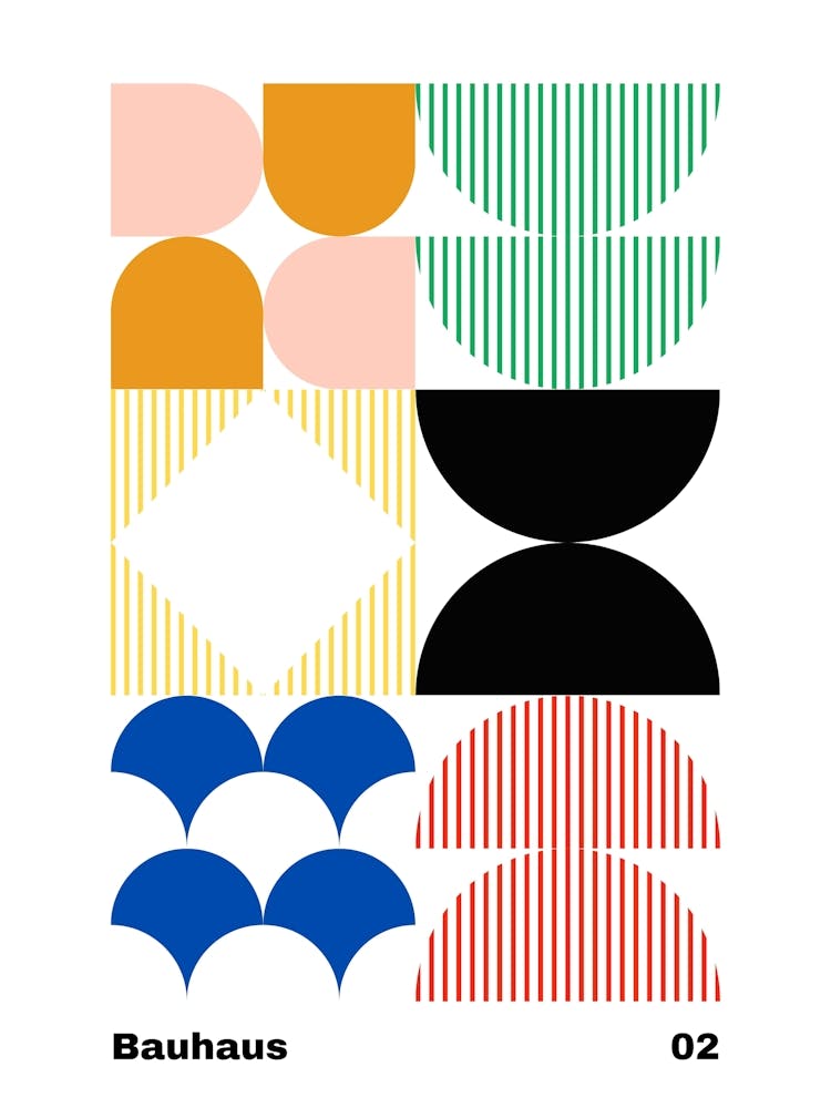 Geometric Bauhaus Poster 2