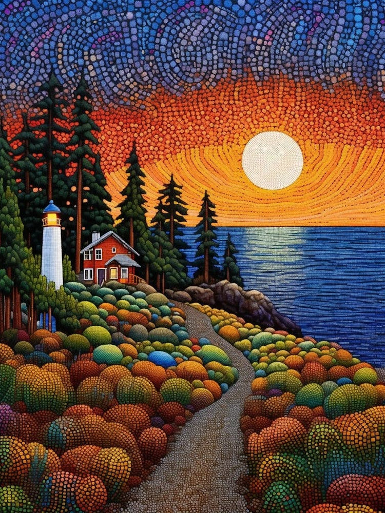 Whidbey Island Pointllism 12