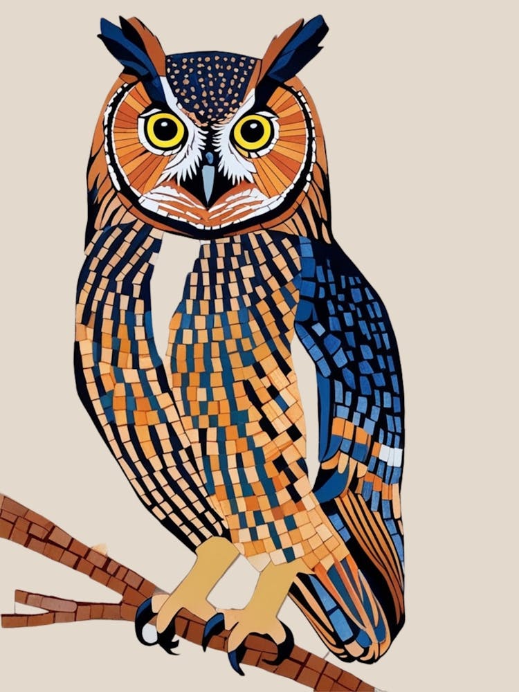 Mosaic Owl 2