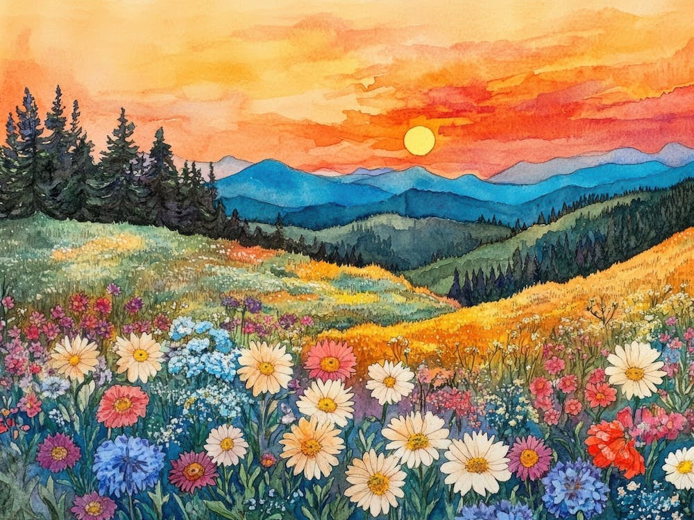 Sunset In The Mountains 24