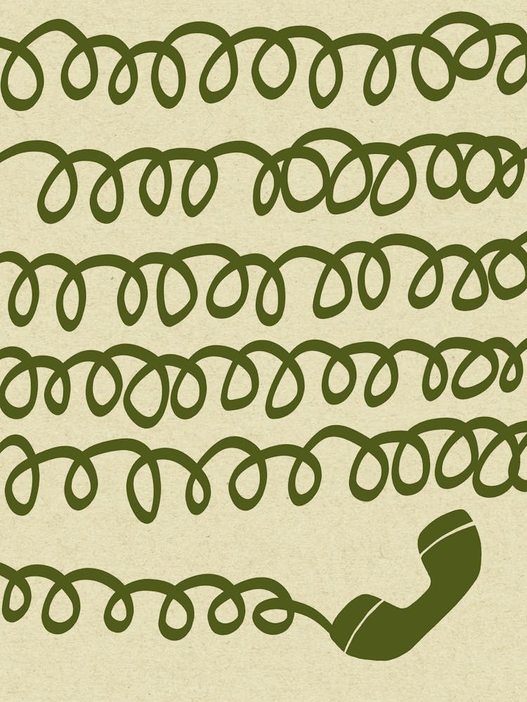 Retro Telephone Green