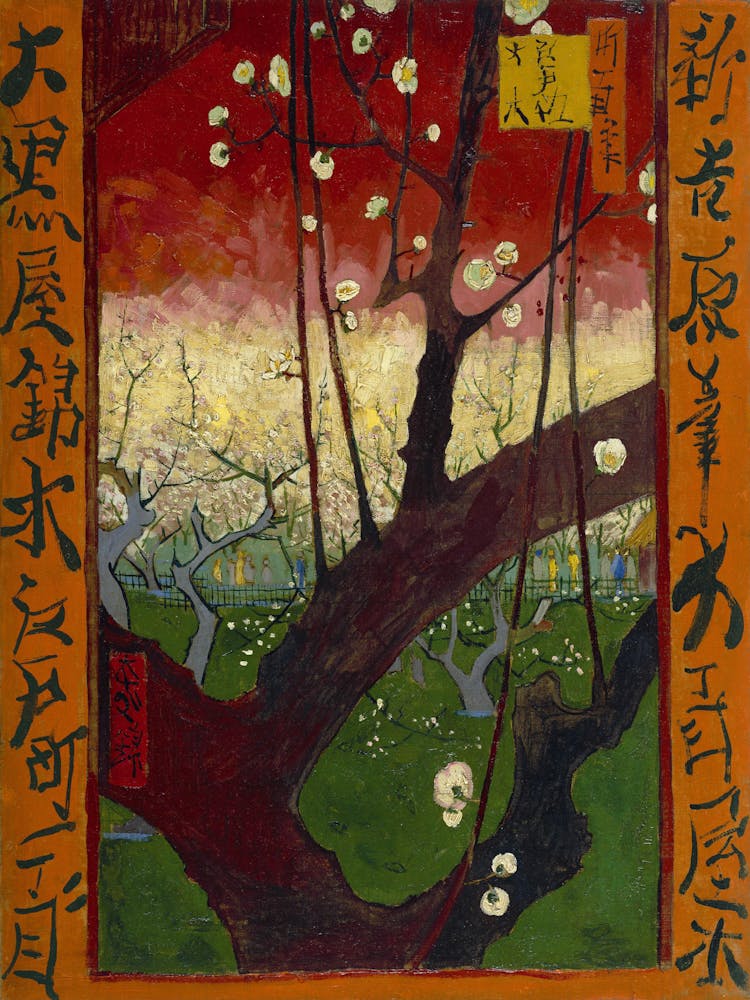 Vincent Van Gogh, Flowering Plum Tree After Hiroshige, Bloeiende Pruimenboomgaard Naar Hiroshige, 1887.