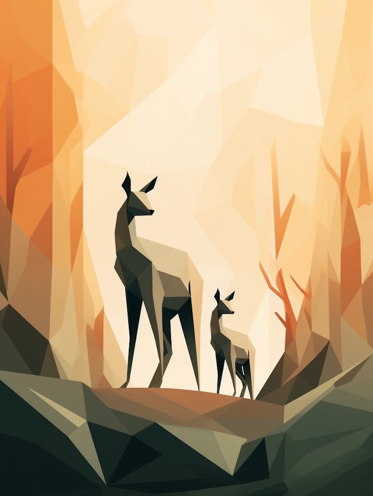 Dog Minimalist Abstract 2