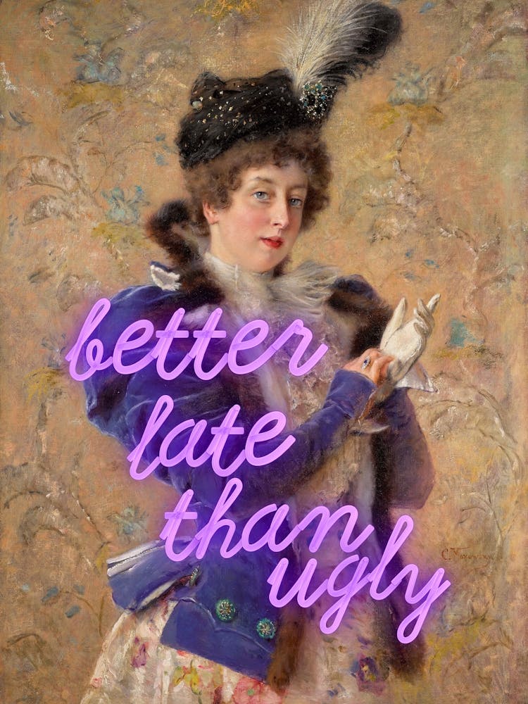 Better late than ugly - Vintage altered art