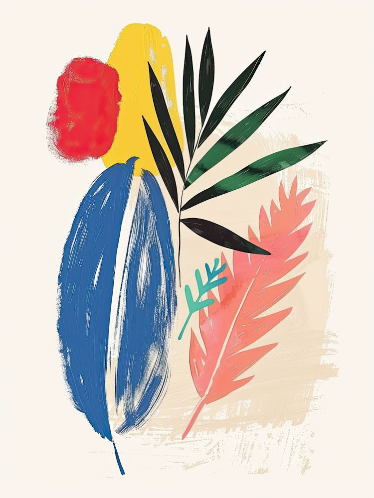 Abstract Glow Mid Century Style