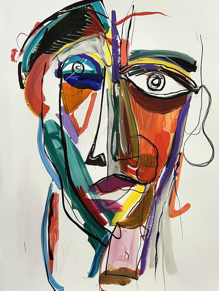 Abstract Portrait Of A Man