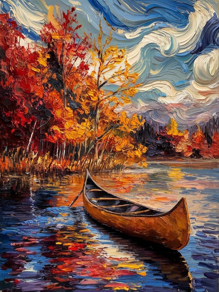 Canoe On The Lake