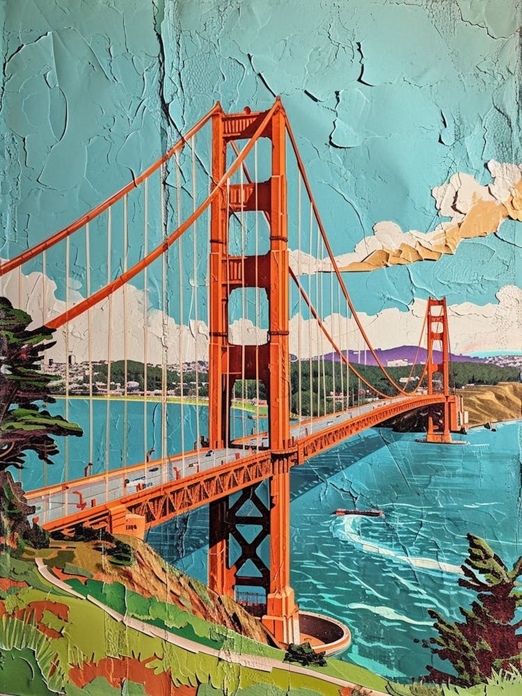 Kitsch Golden Gate Bridge Collage 3