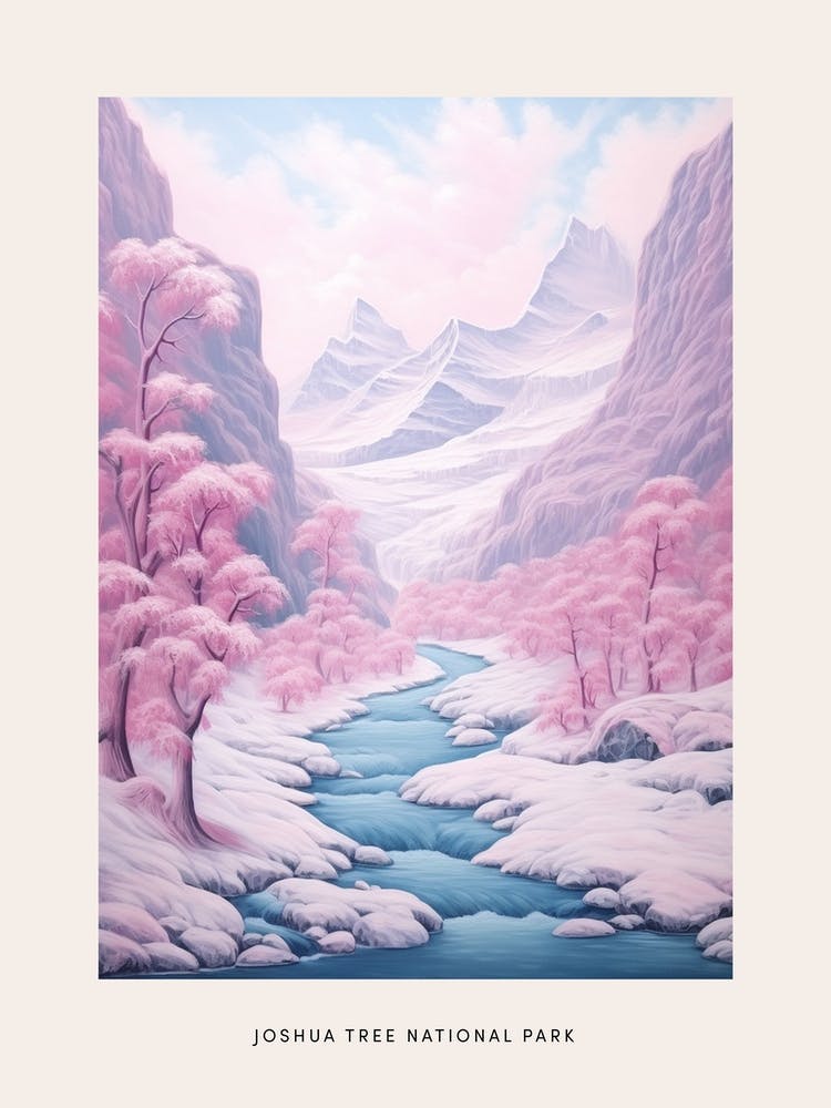 Dreamy Winter National Park Poster  Jostedalsbreen National Park Norway 2