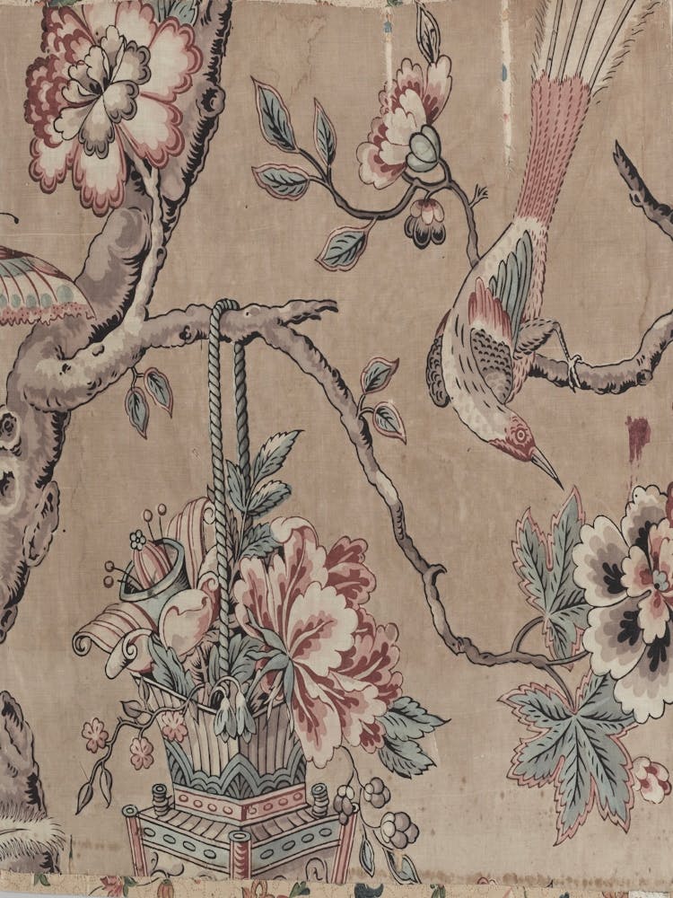 Bird And Flower Tapestry