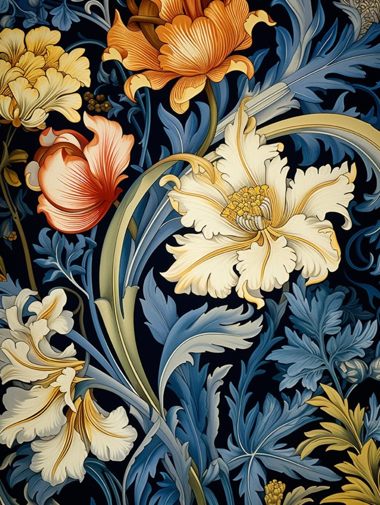 William Morris Floral Wallpaper 2