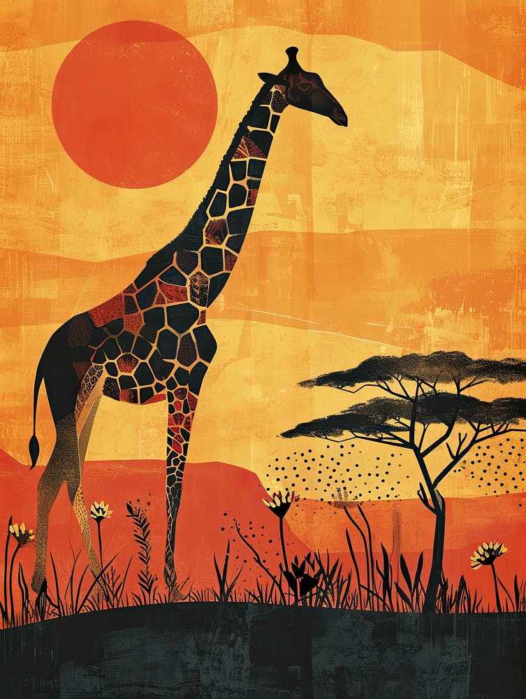 Giraffe In Africa