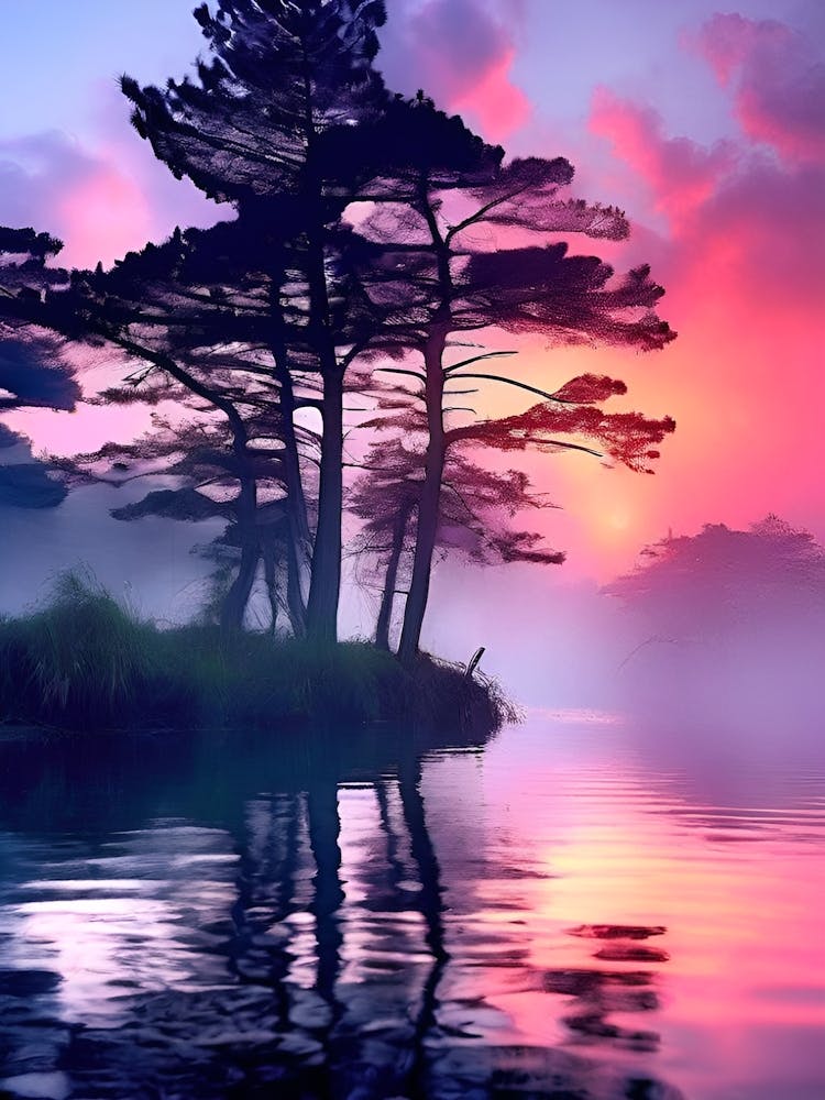 Sunrise Over Lake