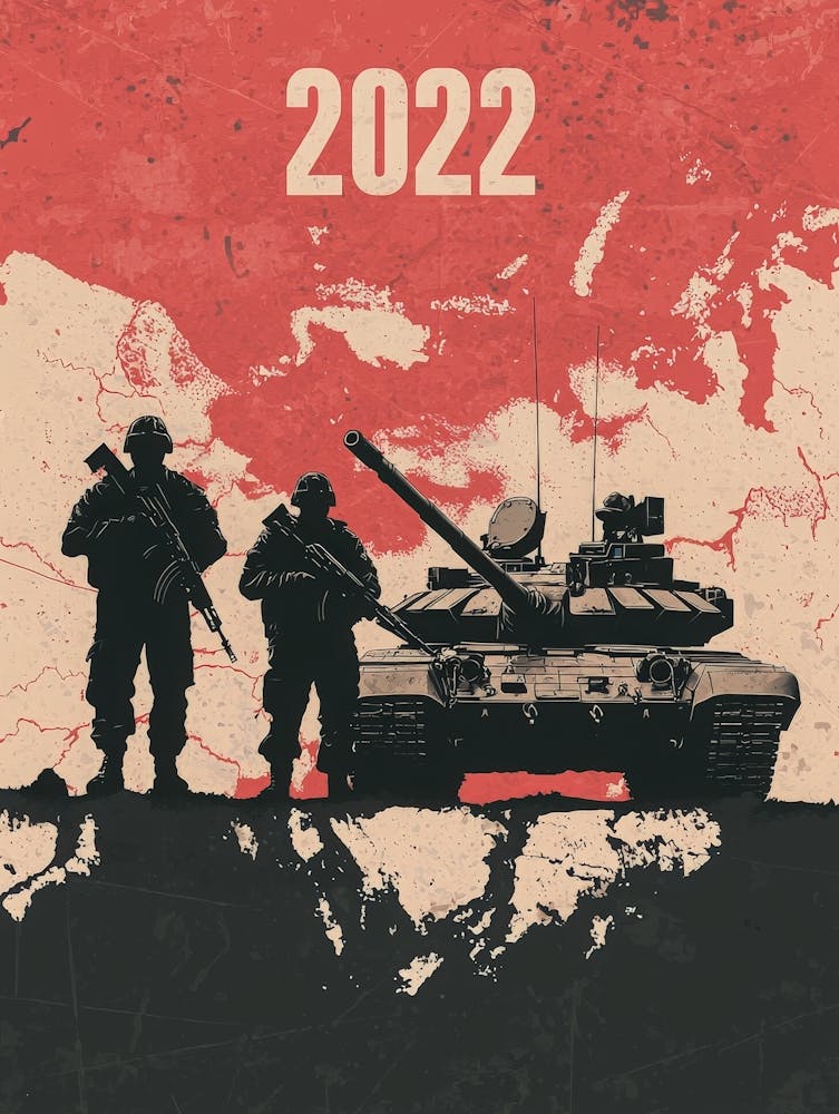 Aihrgdesign Ein kraftvolles geopolitisches Poster zum Beginn
