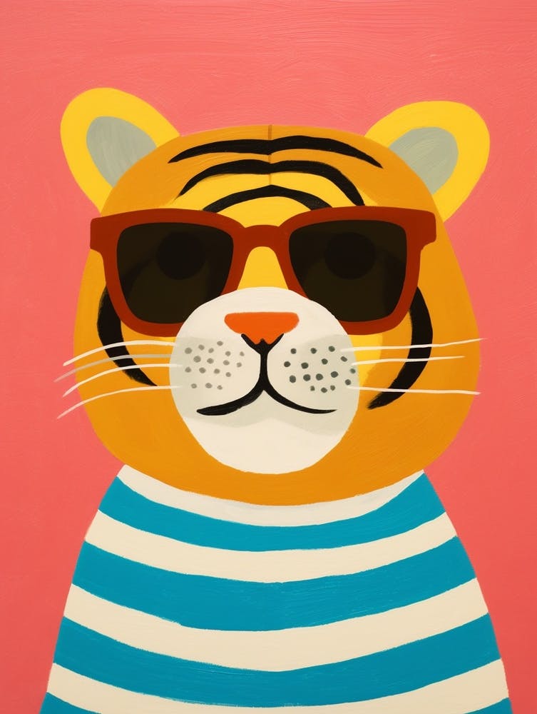 Little Tiger 1 Wearing Sunglasses