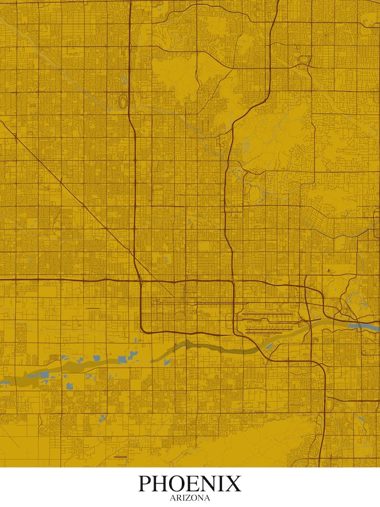 Phoenix Arizona Yellow Blue