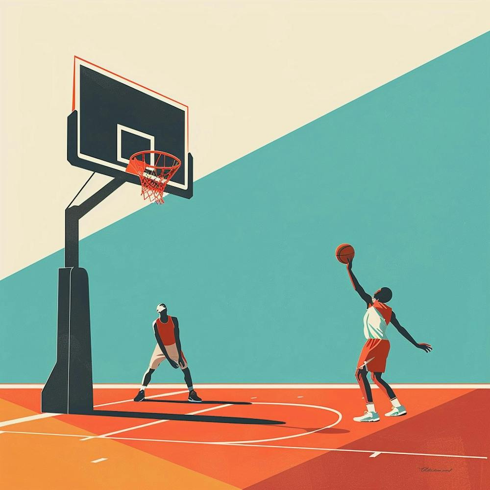 A Basketball Match Minimal Illustration 1718671072 3